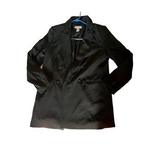 H&M Women's Blazer Open Front Black Size Small